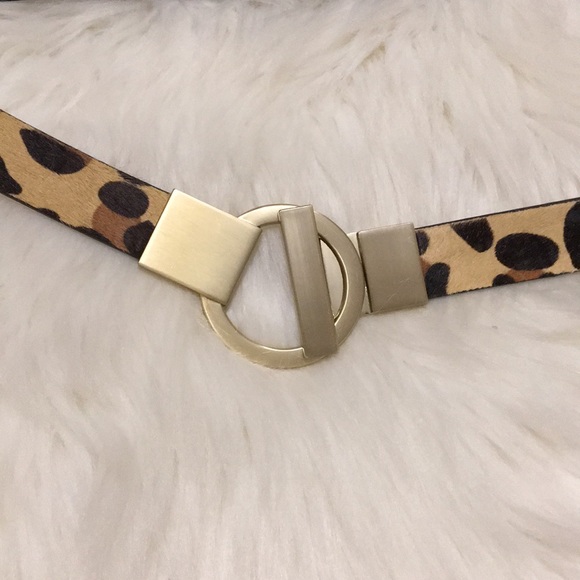 Chico's Accessories - Chicos Calf Hair Belt Leopard Print Large
